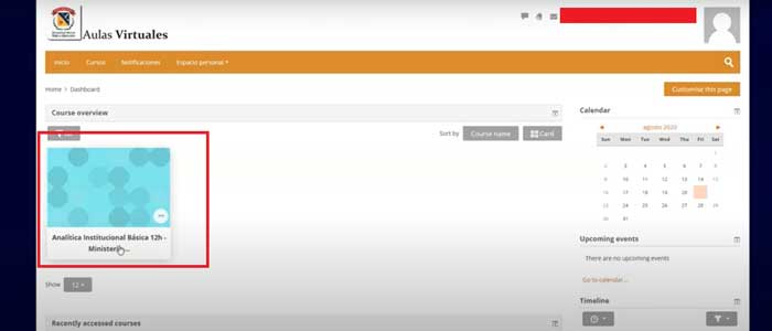 ACCEDER CURSO AULA VIRTUAL UMNG