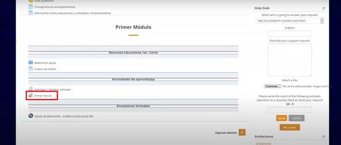 ACCEDER EVALUACION AULA VIRTUAL UMNG