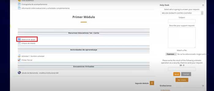 BOTON MATERIAL DE APOYO AULA VIRTUAL UMNG