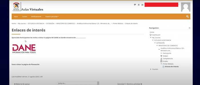 ENLACES DE INTERES AULA VIRTUAL UMNG