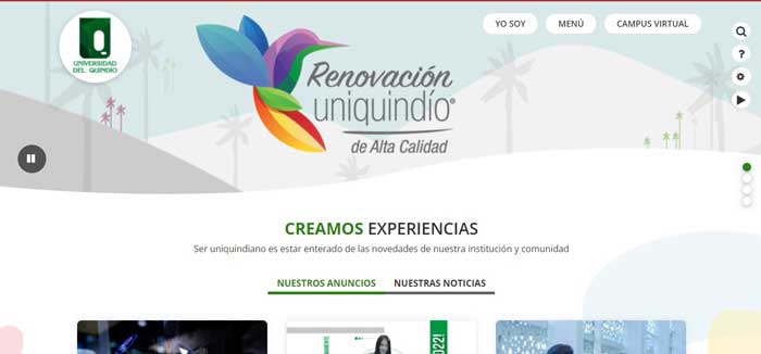 PAGINA PRINCIPAL UNIQUINDIO