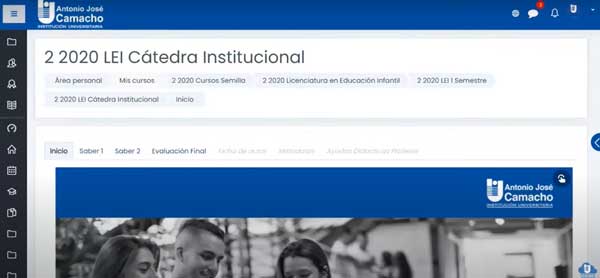 PAGINA PRINCIPAL CURSO AULA VIRTUAL UNIAJC