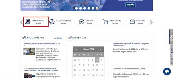 BOTON CAMPUS VIRTUAL FUCS