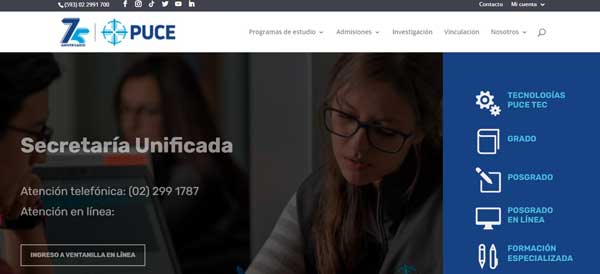 PAGINA PRINCIPAL PUCE