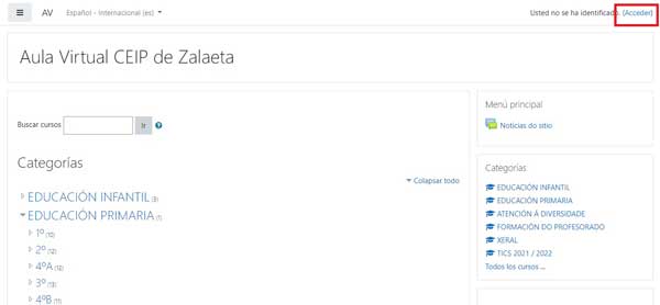 ACCEDER AULA VIRTUAL ZALAETA