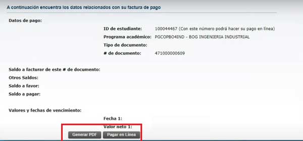 GENERAR RECIBO PAGAR EN LINEA SMARTCAMPUS