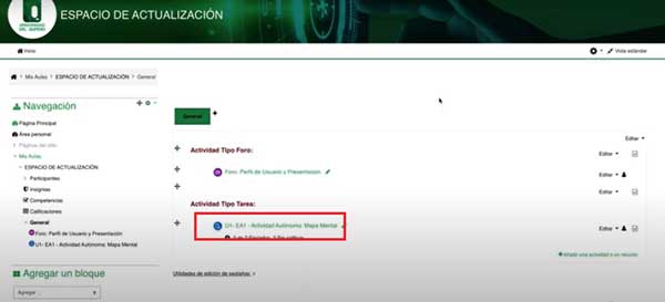 ACCEDER A TAREA CALIFICAR TAREA EN MOODLE