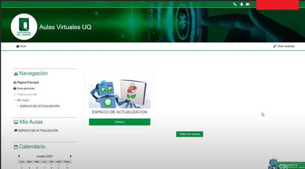 INGRESAR AL CURSO AULAS VIRTUALES UNIQUINDIO