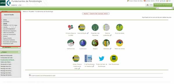 GUIA DE ESTUDIO PAGINA PRINCIPAL ASIGNATURAS AULAS VIRTUALES UNED