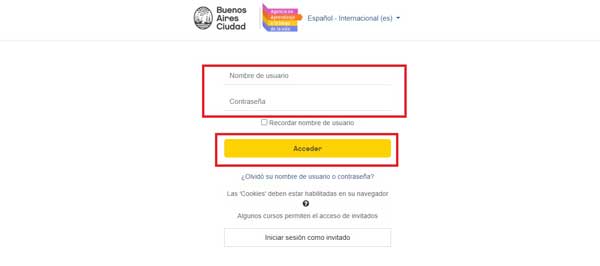 ACCEDER AULAS VIRTUALES BUENOS AIRES