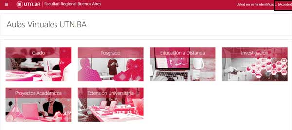 ACCEDER AULAS VIRTUALES UTN BA