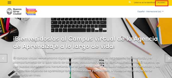ENLACE ACCEDER AULAS VIRTUALES BUENOS AIRES