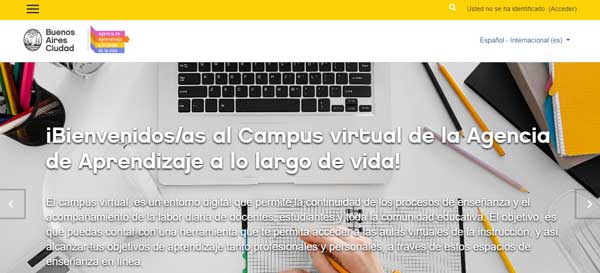 PAGINA PRINCIPAL CAMPUS VIRTUAL BUENOS AIRES