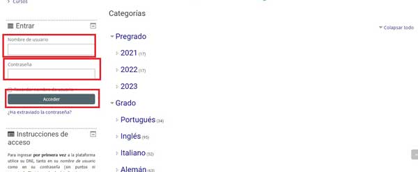 ACCEDER AULA VIRTUAL FL UNC