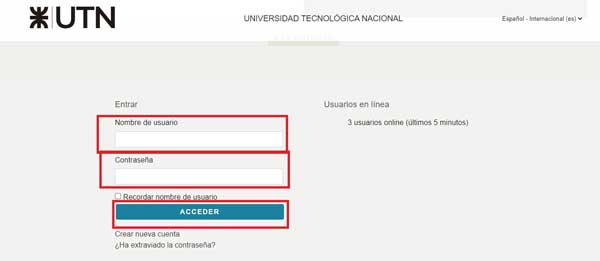 ACCEDER AULAS VIRTUALES UTN CONCORDIA
