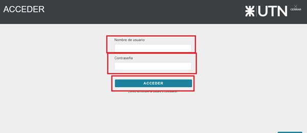 ACCEDER AULAS VIRTUALES UTN TRENQUE LAUQUEN