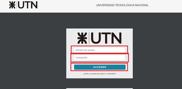 ACCEDER AULAS VIRTUALES UTN VENADO TUERTO