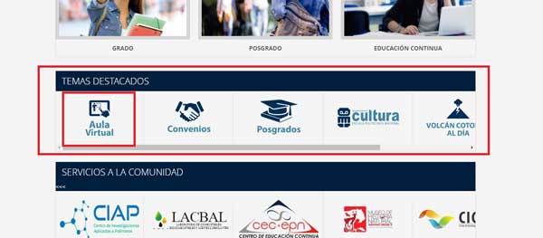 ENLACE AULAS VIRTUALES EPN