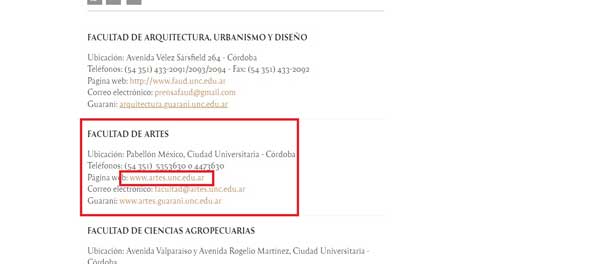 ENLACE AULAS VIRTUALES FA UNC