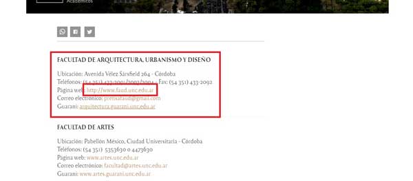 ENLACE AULAS VIRTUALES FAUD UNC