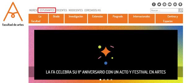 ENLACE ESTUDIANTES AULAS VIRTUALES FA UNC