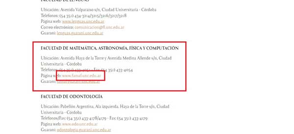 ENLACE FAMAF UNC