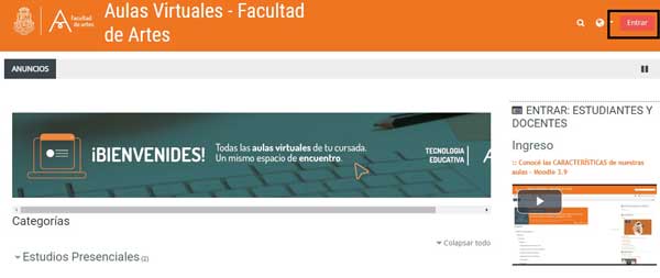 ENTRAR AULAS VIRTUALES FA UNC