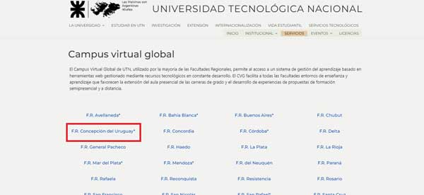 FACULTAD REGIONAL UTN CONCEPCION DEL URUGUAY