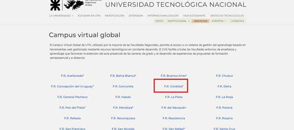 FACULTAD REGIONAL UTN CORDOBA
