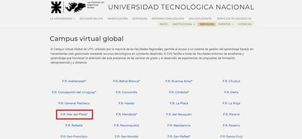 FACULTAD REGIONAL UTN MAR DE PLATA