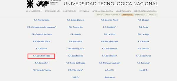FACULTAD REGIONAL UTN SAN FRANCISCO
