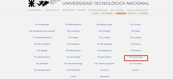 FACULTAD REGIONAL UTN SANTA CRUZ