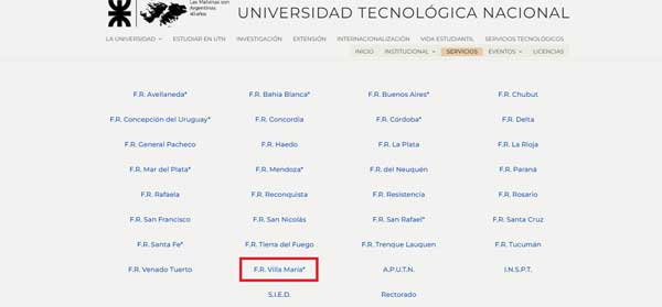 FACULTAD REGIONAL UTN VILLA MARIA