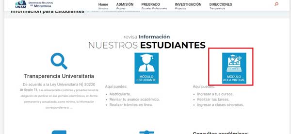MODULO AULA VIRTUAL AULAS VIRTUALES UNAM